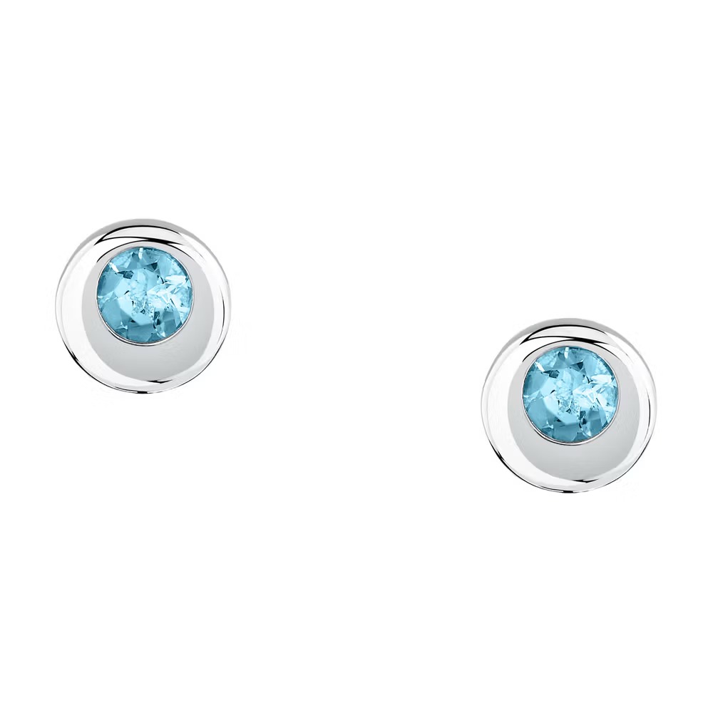 boucles d'oreilles femme morellato tesori eterni saxn21 en argent 925‰ avec quartz bleu