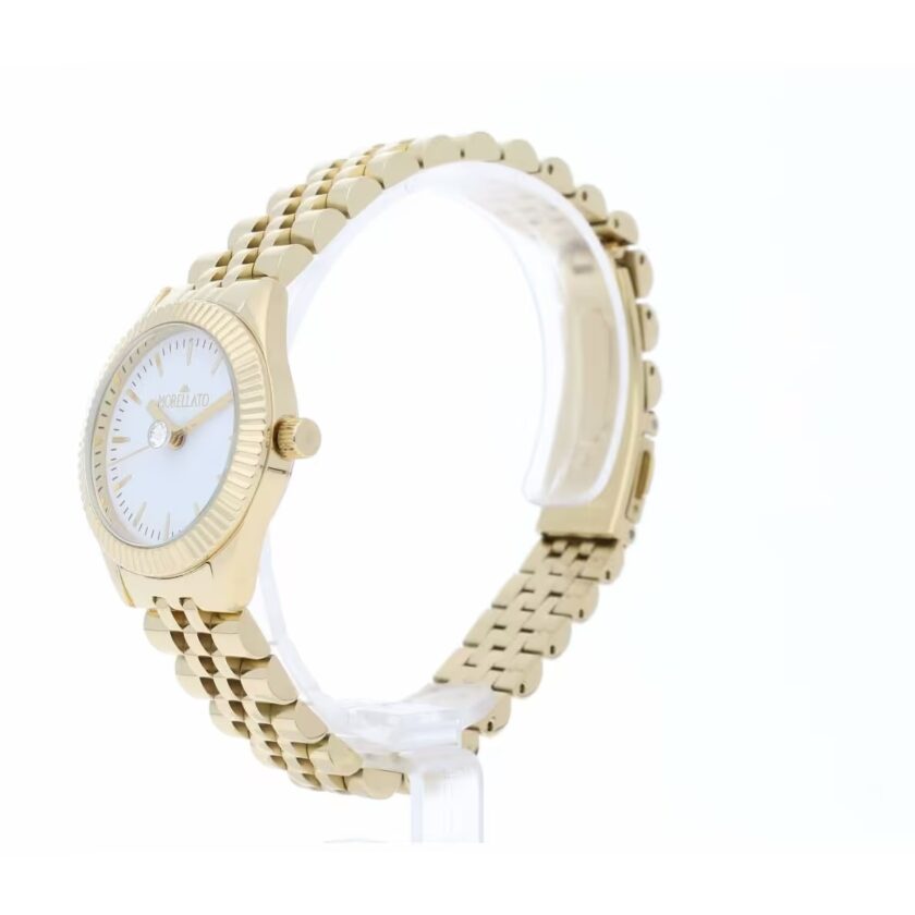 montre femme morellato magia – r0153165518 – boîtier acier 28 mm – cadran blanc – bracelet métal argenté – mouvement quartz – résistante à l'eau 3 atm – garantie 2 ans