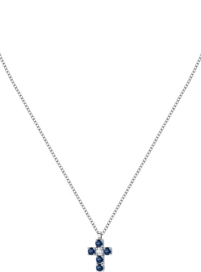 morellato saiw216 collier précieux en argent recyclé avec symbole de croix