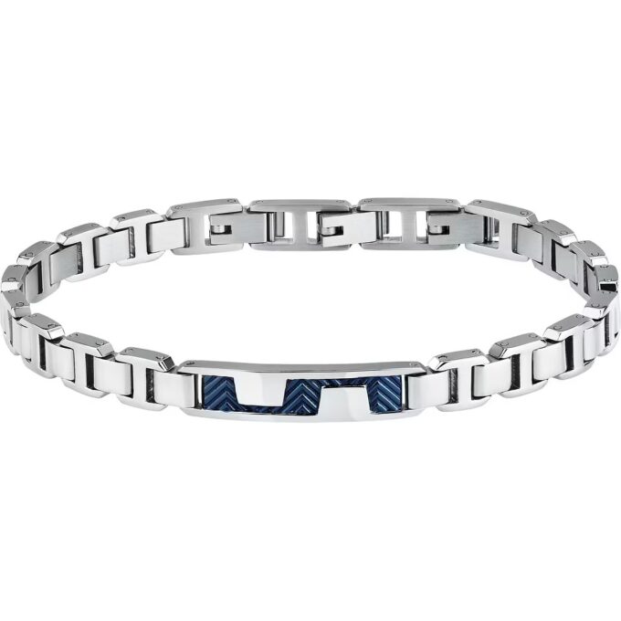 Bracelet Sector SAVK14 en Argent et Bleu - Design Moderne pour Homme