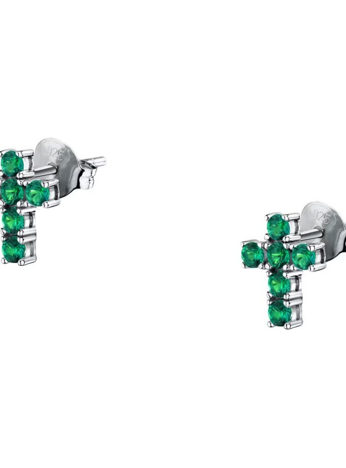 boucles d'oreilles femme morellato tesori saiw218 en argent 925‰ avec zircons cubiques