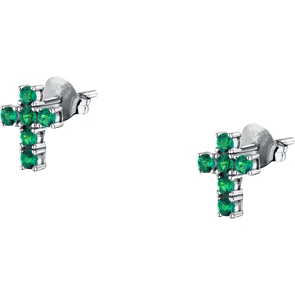 boucles d'oreilles femme morellato tesori saiw218 en argent 925‰ avec zircons cubiques