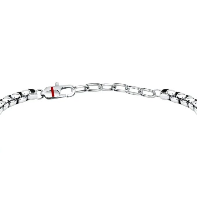 Bracelet Homme Sector Basic SZS126 - Élégance en Inoxydable avec Émail Noir