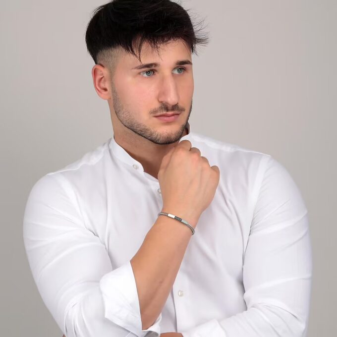 Bracelet Sector SZS68 en Argent - Design Moderne et Durable pour Homme