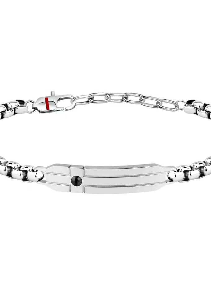 bracelet sector szs125 en argent design moderne et durable pour homme