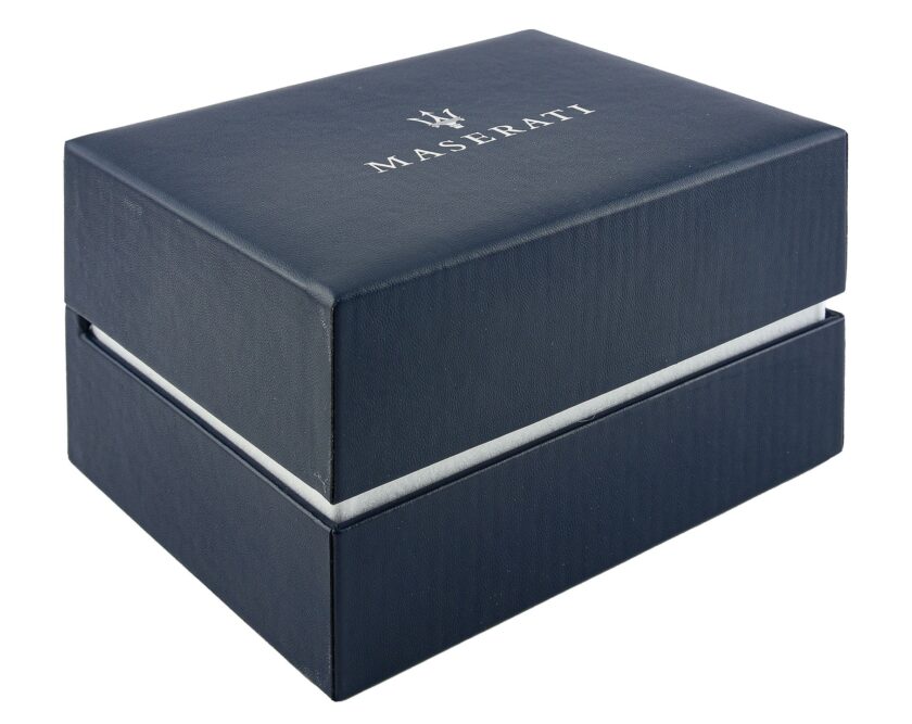 montre homme maserati sorpasso – r8823124002 – automatique – cadran 42 mm bleu avec cœur ouvert – bracelet acier argenté – boucle déployante – verre minéral – Étanchéité 100 mètres (10 atm) – garantie 2 ans – design sportif et chic