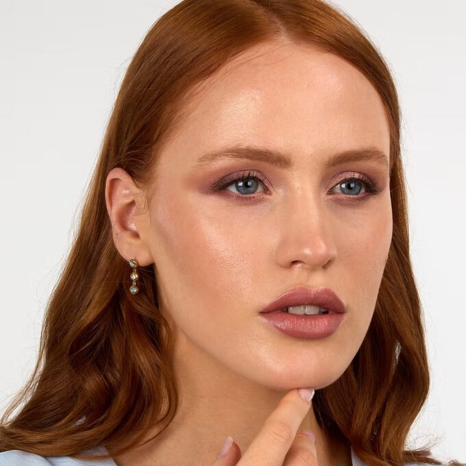 Boucles d'Oreilles en Argent 925‰ Recyclé avec Topaze Bleue - Collection Trésors Éternels - SAXN18