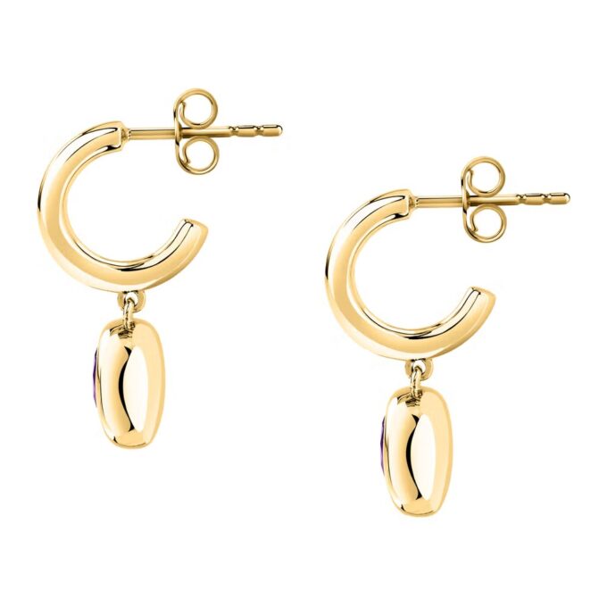 MORELLATO Boucles d'Oreilles Femme en Argent 925 Recyclé Doré, Pendentifs, Collection TESORI ETERNI - SAXN16