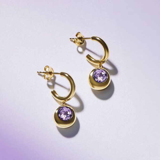 MORELLATO Boucles d'Oreilles Femme en Argent 925 Recyclé Doré, Pendentifs, Collection TESORI ETERNI - SAXN16