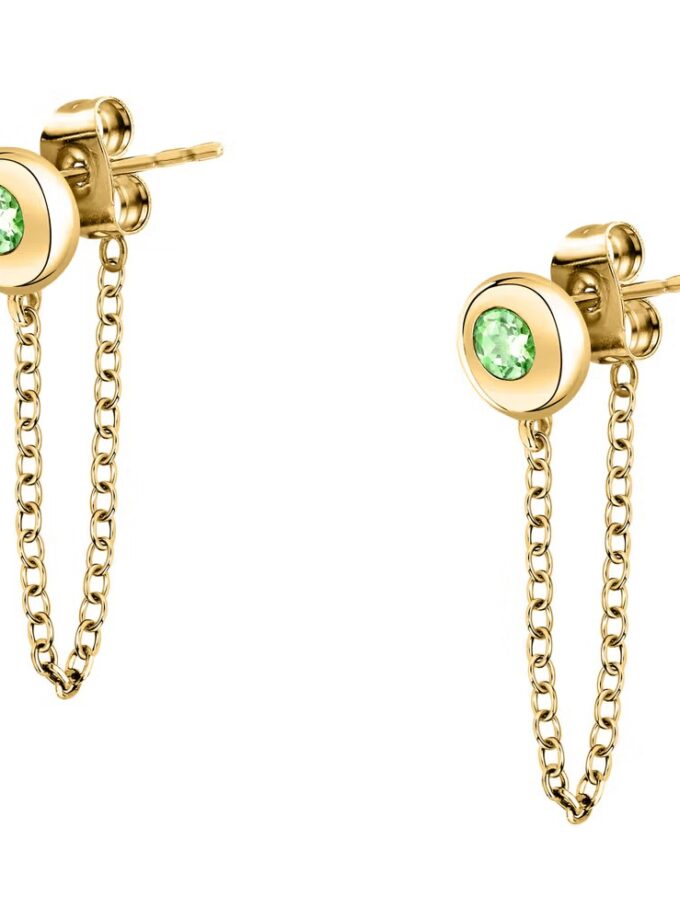 morellato boucles d'oreilles femme en argent 925 recyclé doré, pendentifs, collection tesori eterni saxn19