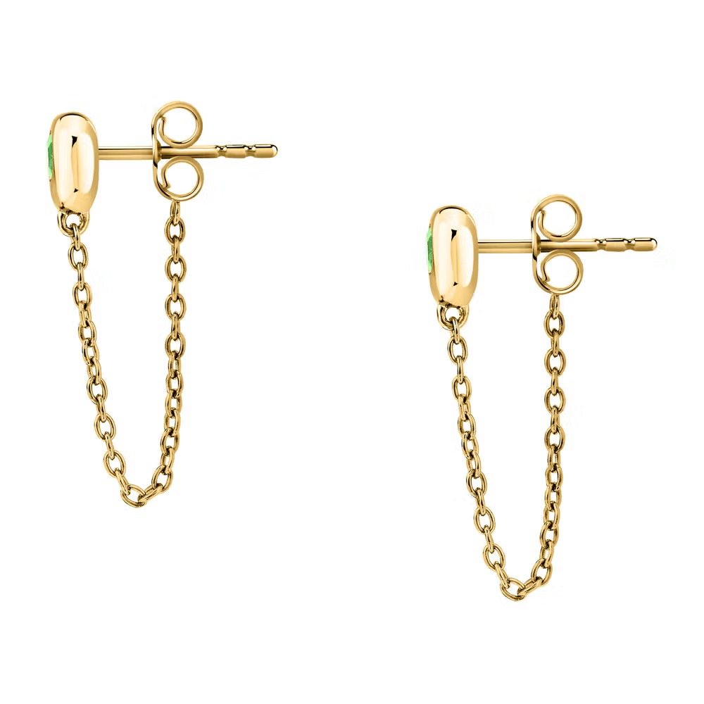 morellato boucles d'oreilles femme en argent 925 recyclé doré, pendentifs, collection tesori eterni saxn19