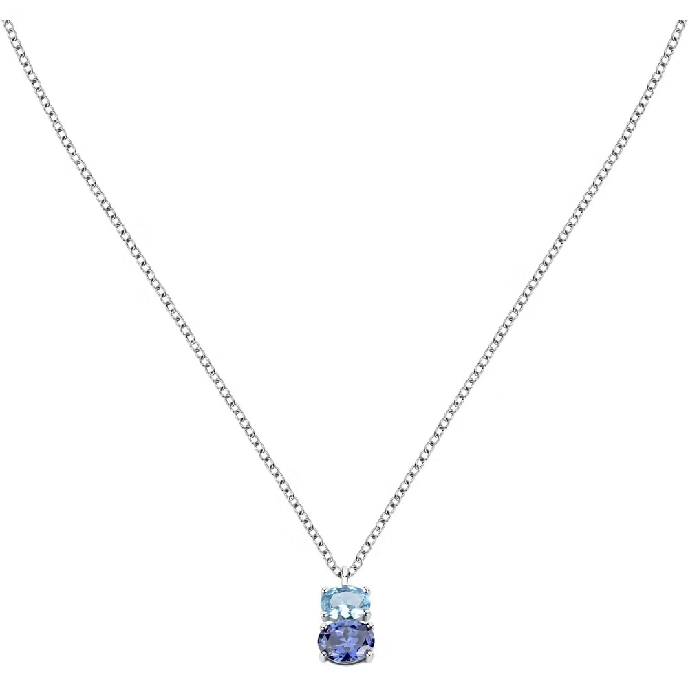 pendentif morellato savy15 Élégance quotidienne en argent et cristaux modèle penché pour femme