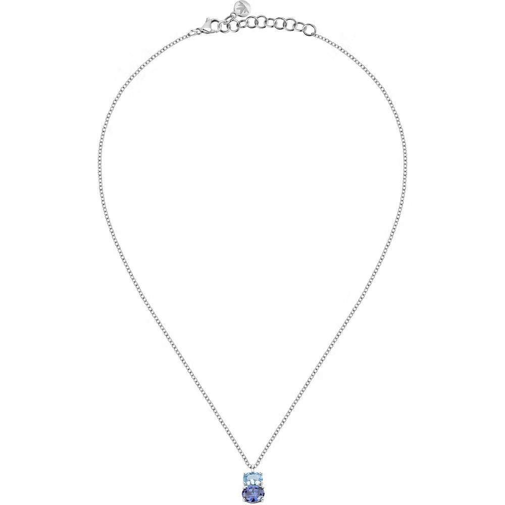 pendentif morellato savy15 Élégance quotidienne en argent et cristaux modèle penché pour femme