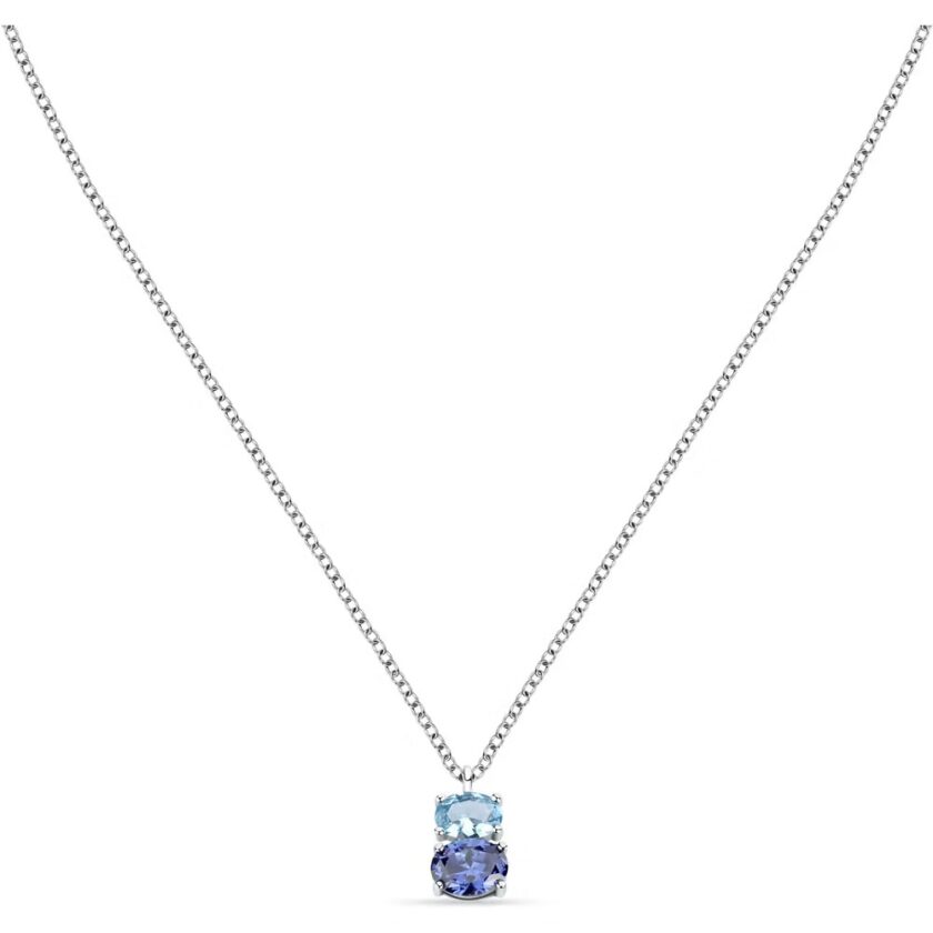 pendentif morellato savy15 Élégance quotidienne en argent et cristaux modèle penché pour femme
