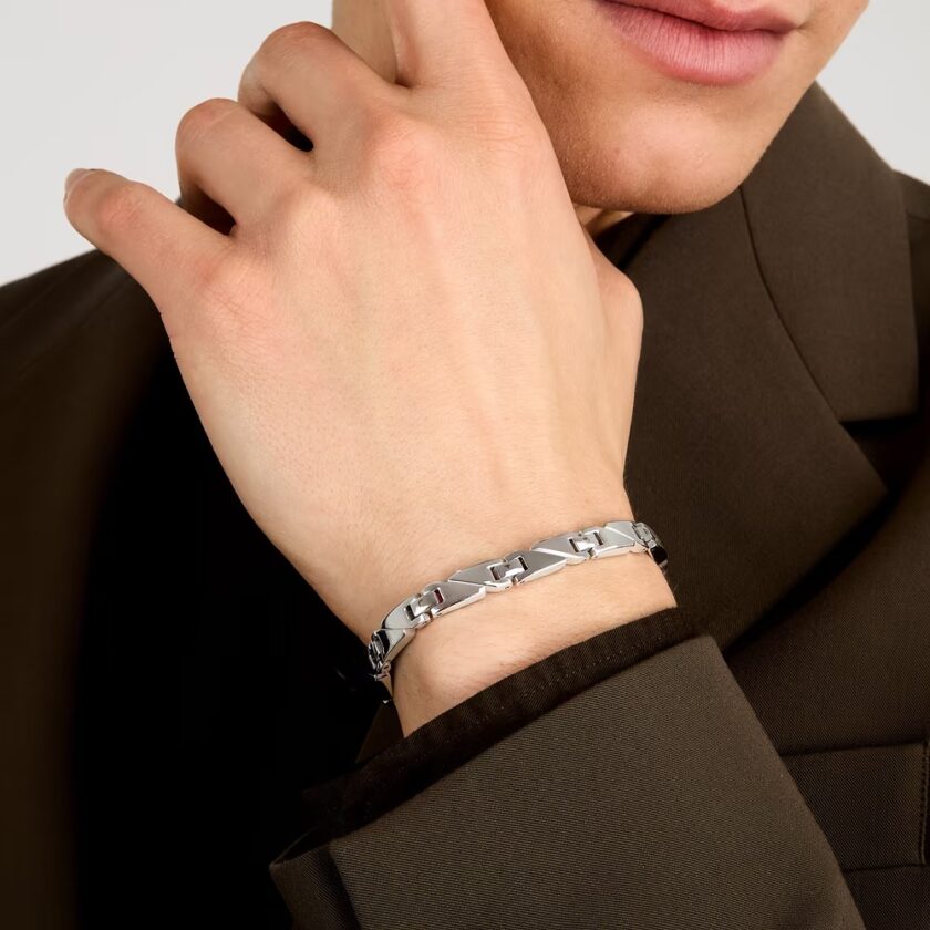 bracelet sector sli59 look masculin en acier hypoallergénique idéal pour un usage quotidien
