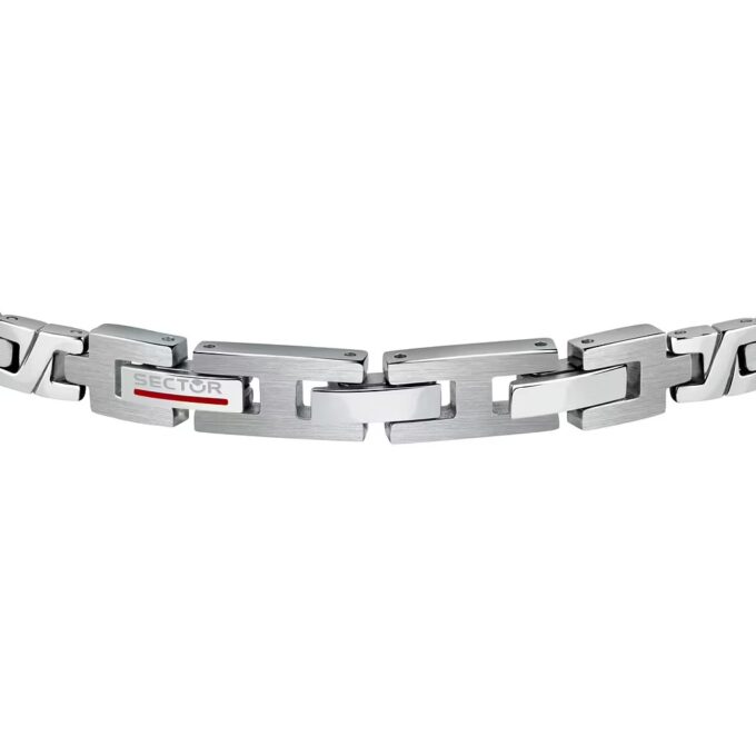 Bracelet Sector Basic SZS65 - Élégance Masculine en Inoxydable et Émail - Garantie 2 ans