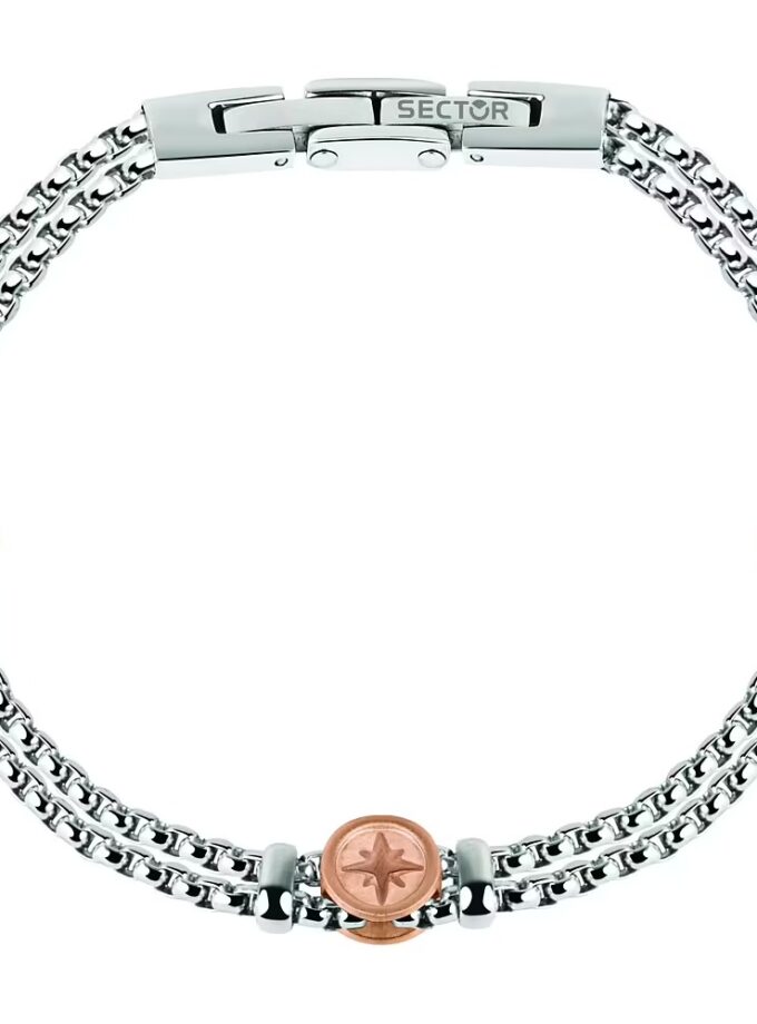 bracelet sector bandy sadq35 design raffiné en acier inoxydable pour homme garantie 2 ans