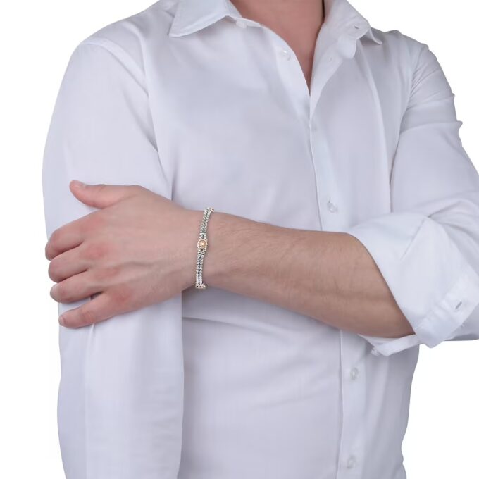 Bracelet Sector Bandy SADQ35 - Design Raffiné en Acier Inoxydable pour Homme - Garantie 2 Ans