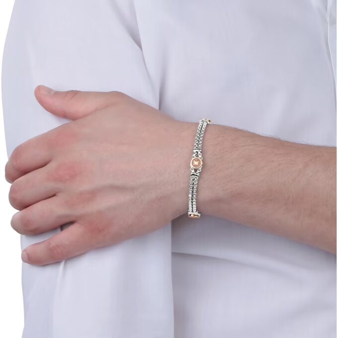 Bracelet Sector Bandy SADQ35 - Design Raffiné en Acier Inoxydable pour Homme - Garantie 2 Ans