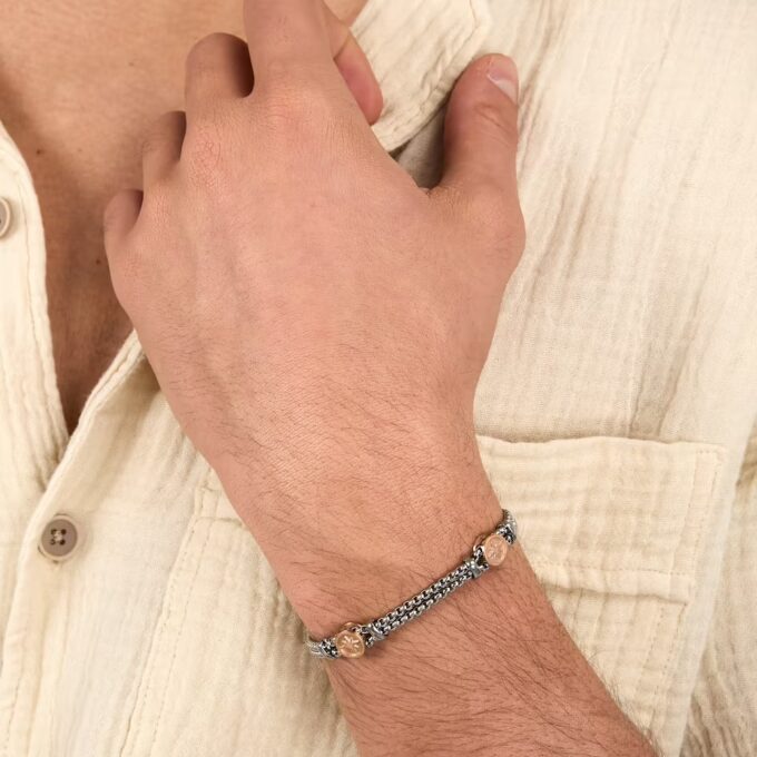 Bracelet Sector Bandy SADQ35 - Design Raffiné en Acier Inoxydable pour Homme - Garantie 2 Ans