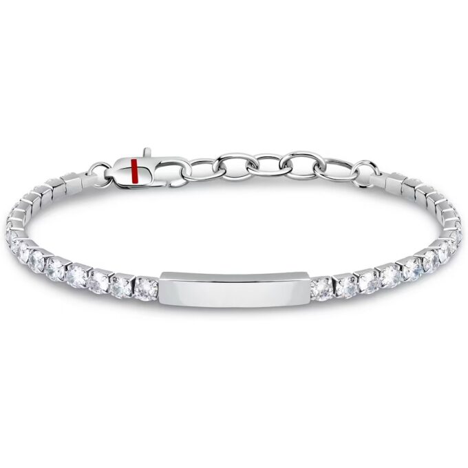 Bracelet Sector Tennis SANN49 - Style Raffiné en Argent avec Perles de Zircon Blanc - Garantie 2 Ans