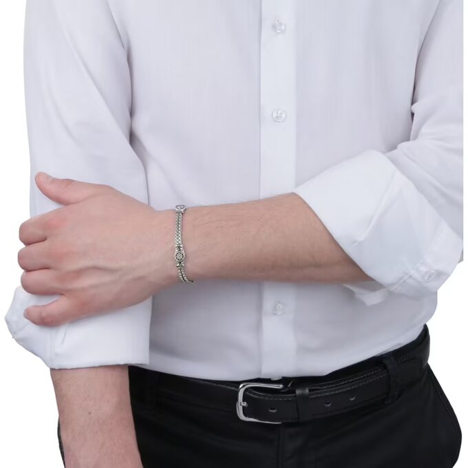 Bracelet Marine SADQ34 pour Homme - Design Raffiné en Inoxydable - Garantie 2 Ans