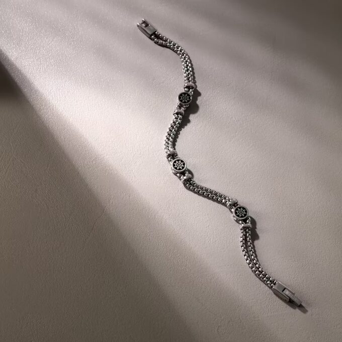 Bracelet Marine SADQ34 pour Homme - Design Raffiné en Inoxydable - Garantie 2 Ans