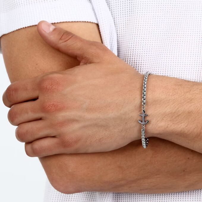 Bracelet Sector Marine SAGJ29 - Style Raffiné pour Homme avec Symbole Encore - Garantie 2 Ans