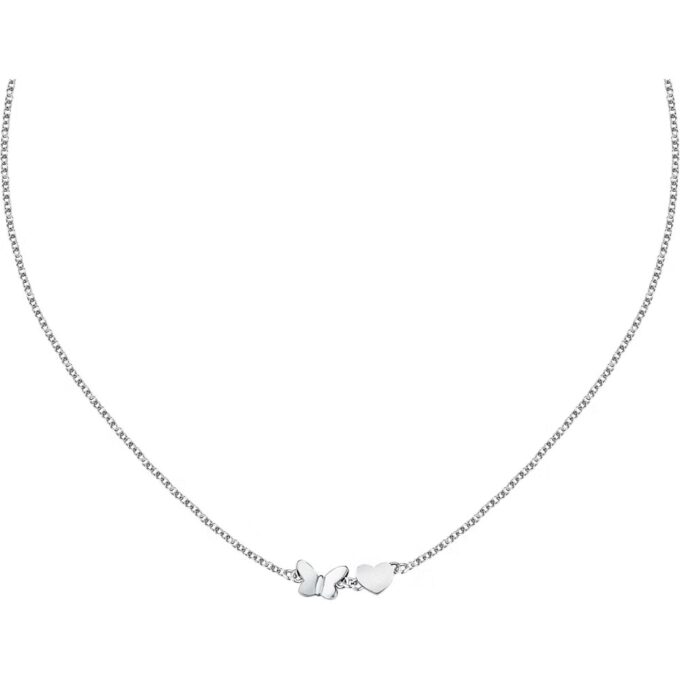 morellato saun32 collier en acier avec fermoir mousqueton et papillon design Élégant pour femme