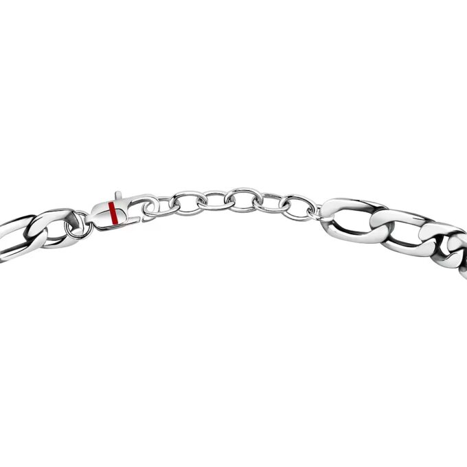 Bracelet Homme Sector SAFT57 - Inoxydable avec Boucle Mousqueton - 22 cm en Argent