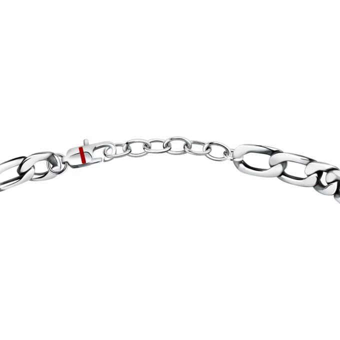 Bracelet Homme Sector SAFT57 - Inoxydable avec Boucle Mousqueton - 22 cm en Argent