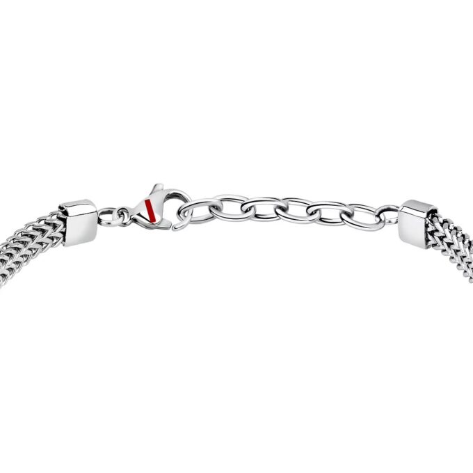 Bracelet Homme Sector Marine SAGJ27 - Inoxydable avec Émail - Chaîne Argentée 19|3 cm