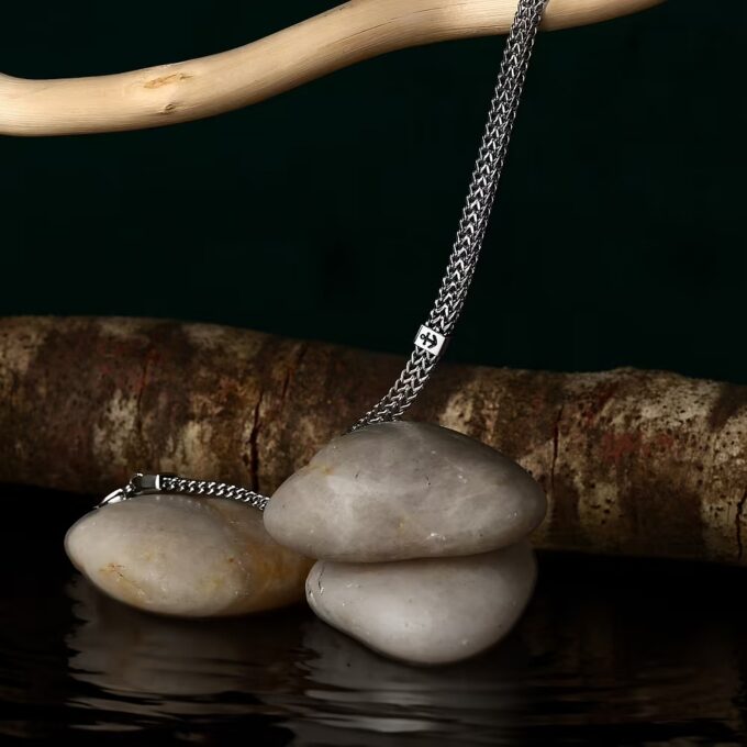 Bracelet Homme Sector Marine SAGJ27 - Inoxydable avec Émail - Chaîne Argentée 19|3 cm