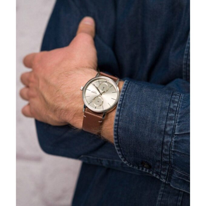 CASIO Montre Homme Multi-Cadrans - MTP-B310L-9AVDF - Bracelet Cuir - Marron