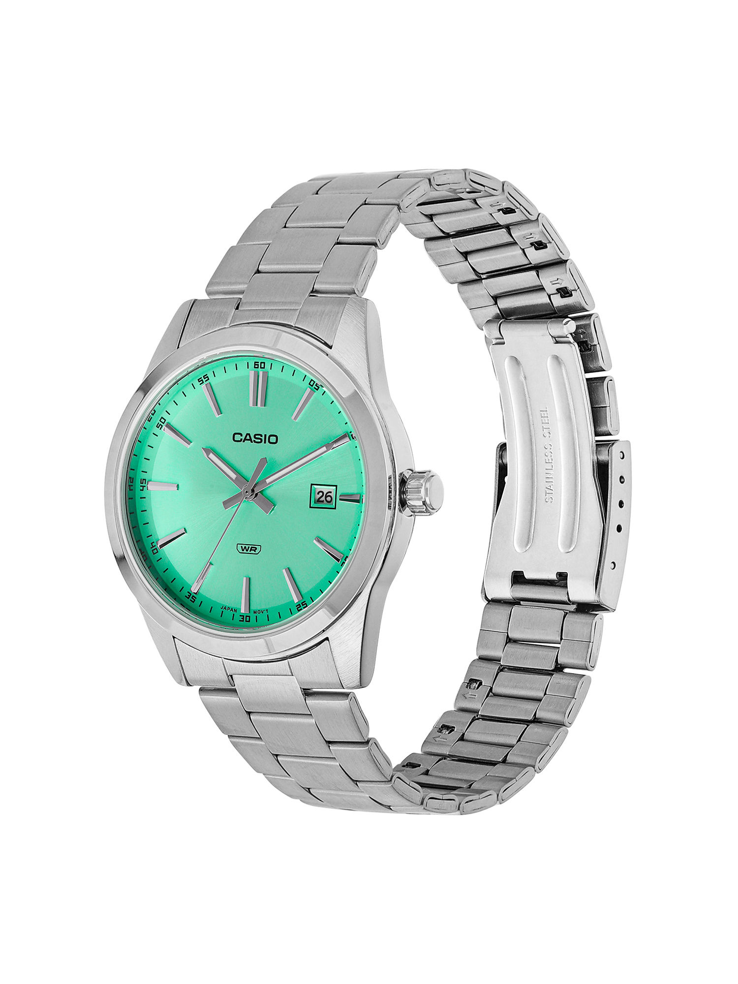 casio mtp vd03d 3a2udf montre Élégante pour homme avec bracelet en acier inoxydable