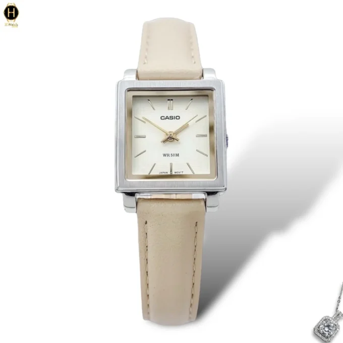 aiwatch_LTP-E176L-5AVDF - Montre Casio LTP-E176L-5AVDF - Élégance Classique avec Cadran Doré et Bracelet en Cuir