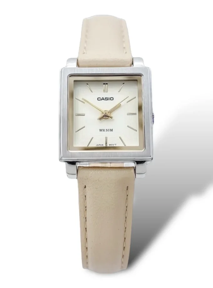 aiwatch_LTP-E176L-5AVDF - Montre Casio LTP-E176L-5AVDF - Élégance Classique avec Cadran Doré et Bracelet en Cuir