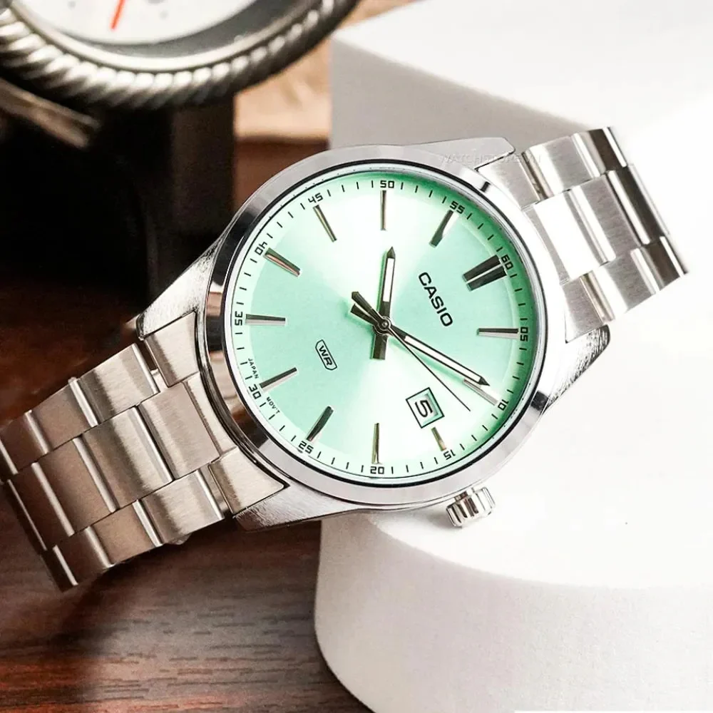 aiwatch_MTP-VD03D-3A2UDF - Casio MTP-VD03D-3A2UDF - Montre Élégante pour Homme avec Bracelet en Acier Inoxydable