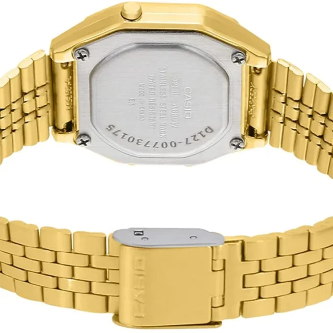 Montre Casio LA680WGA-9BDF - Design Chic avec Éclairage LED et Résistance à l'Eau - Chronomètre et Alarme Quotidienne