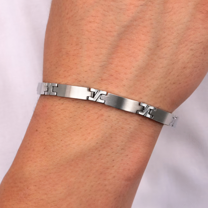 Bracelet Sector Basic SZS65 - Élégance Masculine en Inoxydable et Émail - Garantie 2 ans