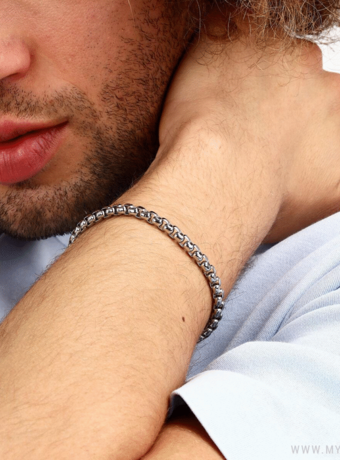 Bijou Élégant pour Hommes - Bracelet Argent de la Collection Sector Basic