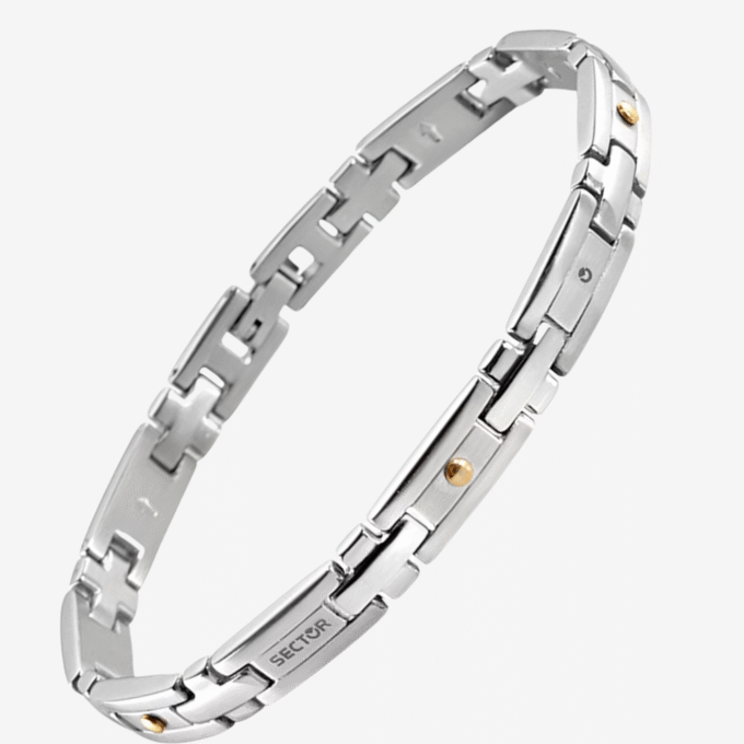 Bracelet Homme Sector Basic SLI57 - Inoxydable - 22 cm avec Boucle de Bijoux