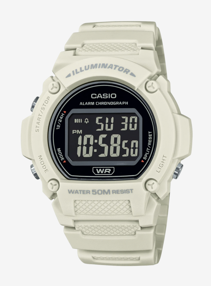 Montre Casio W-219HC-8BV – Style Sportif et Fonctionnalité Polyvalente