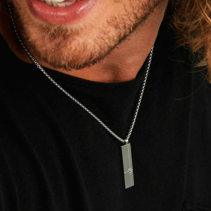 Collier Homme SECTOR SZS99 – Bijoux tendance, acier inoxydable, design moderne, finition argentée – Boutique Aïwatch