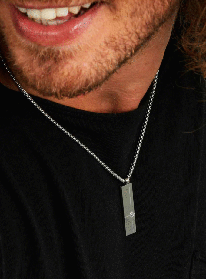 Collier Homme SECTOR SZS99 – Bijoux tendance, acier inoxydable, design moderne, finition argentée – Boutique Aïwatch