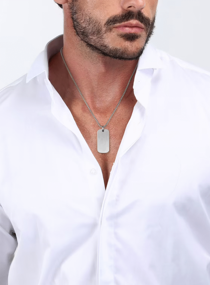 Collier Homme SECTOR SZS79 – Bijoux Élégant, Acier Inoxydable, Design Moderne, Résistant à l’Eau – Argenté