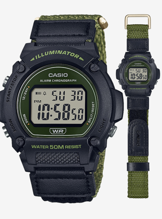 Casio W-219HB-3AVDF - Montre Décontractée pour Homme et Femme avec Fonctionnalités Avancées