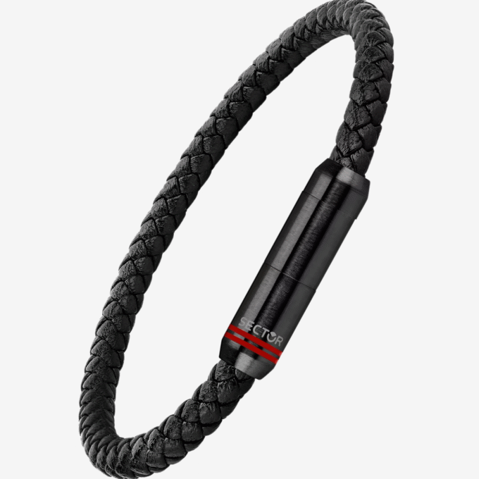 Bracelet SECTOR - Bijoux Homme - Acier inoxydable, Design moderne, Résistant à l’eau, Fermoir sécurisé - Métal argenté - SZV101