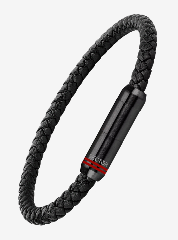 Bracelet SECTOR - Bijoux Homme - Acier inoxydable, Design moderne, Résistant à l’eau, Fermoir sécurisé - Métal argenté - SZV101