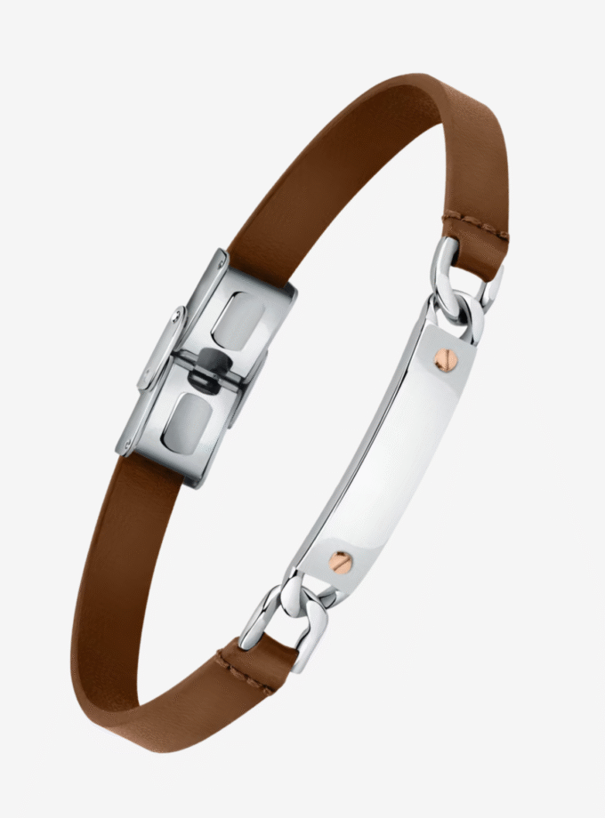 Bracelet MORELLATO - Bijoux Homme- Acier inoxydable, Élégant, Ajustable, Fermoir sécurisé - Métal argenté - Réf. Boutique Aïwatch